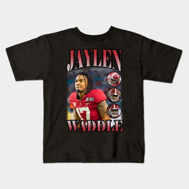 BOOTLEG JAYLEN WADDLE VOL 3 Kids T-Shirt by hackercyberattackactivity